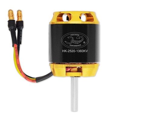 Scorpion 2520 1360kv motor - scorpion, hk-2520-1360kv