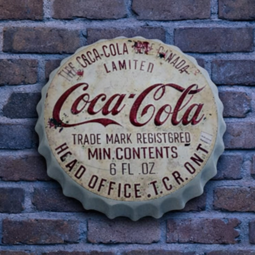 Coca cola schild vintage - coca, retro