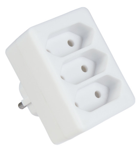 Fach steckdosen adapter - 3,
