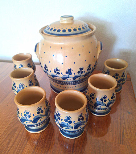 Bowle set stil bunzlauer - set,