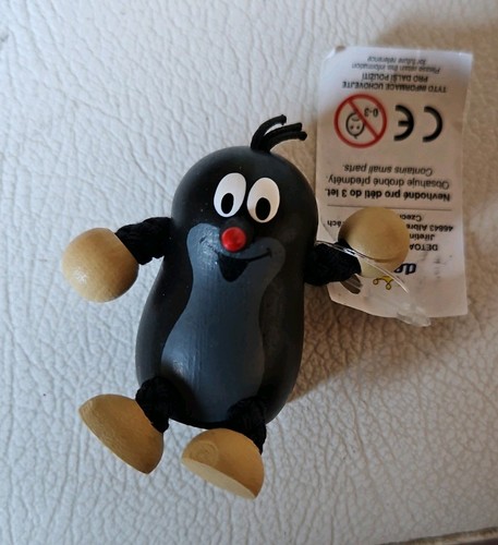 Maulwurf magnet holzfigur - maulwurf,