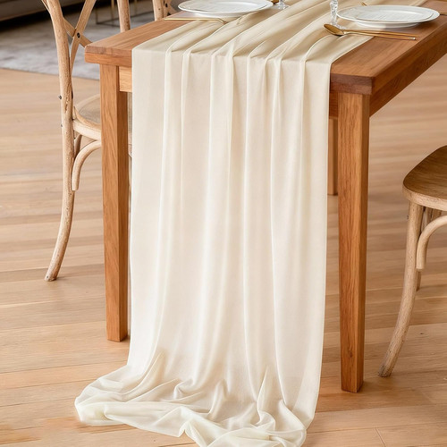 Chiffon tischläufer 70x300cm - chiffon,