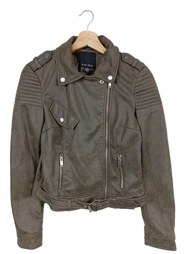 Amisu kunstlederjacke damen - amisu,