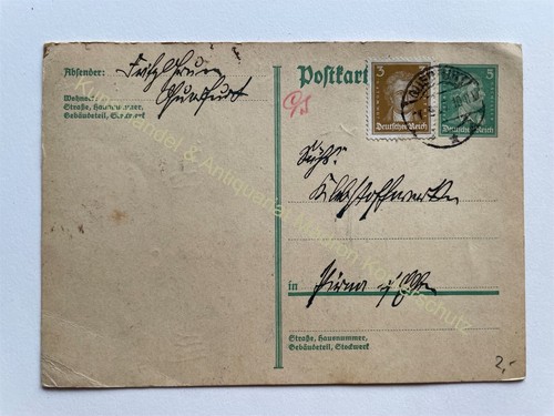 Postkarte querfurt 1927 - querfurt,
