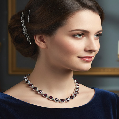 Tennis collier zirkonia ketten - zirkonia,