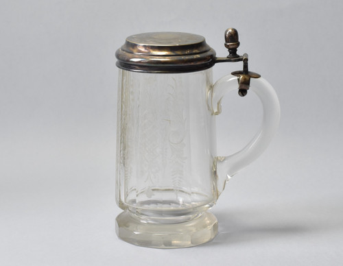 Glas bierkrug vogelmotive - glas,