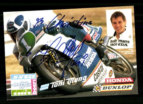 Toni mang autogrammkarte - toni,
