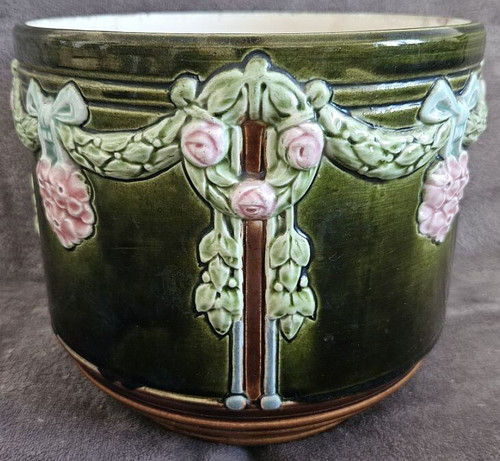 Jugendstil blumenübertopf - blumenübertopf, /