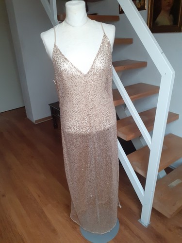 Allover pailletten kleid - allover,