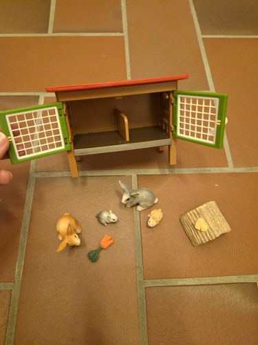 Schleich hasenstall mit zaun - mit,