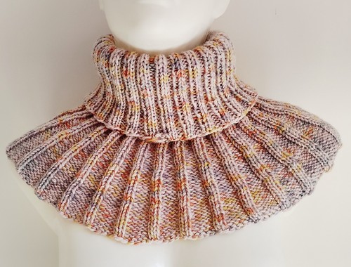 Kragenschal handgestrickt - kragenschal,,