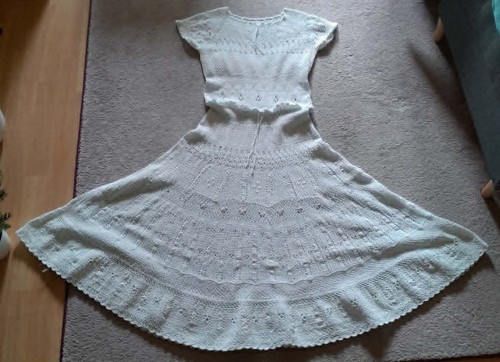 Kleid häkelkleid weiß - kleid,
