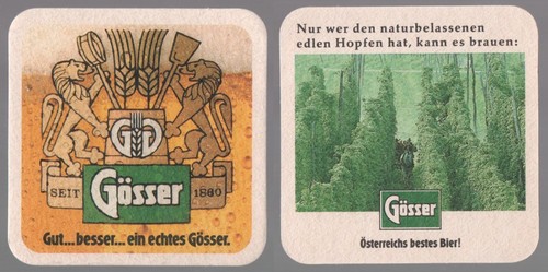 Alter bierdeckel gösser - alter,