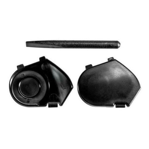 Visierplatten flat black - flat,