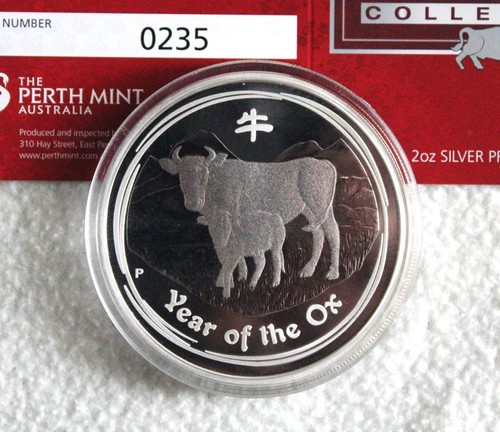 Silber lunar 2009 ochse ox - lunar,