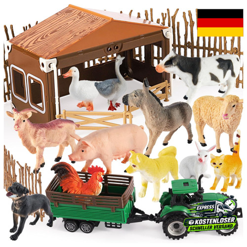 Bauernhof tiere set mit - bauernhof,