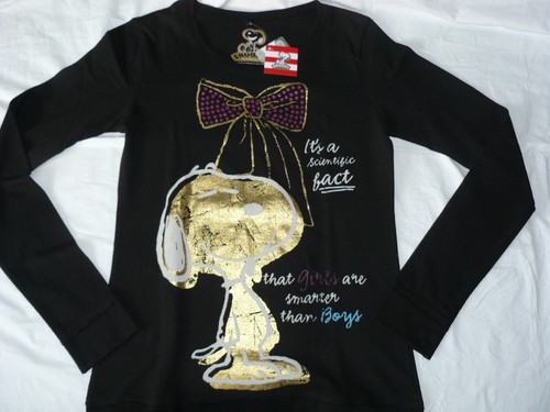 Damen mädchen top snoopy - top, gr