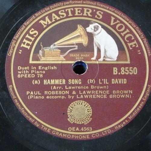 78rpm paul robeson hammer song - 78rpm,