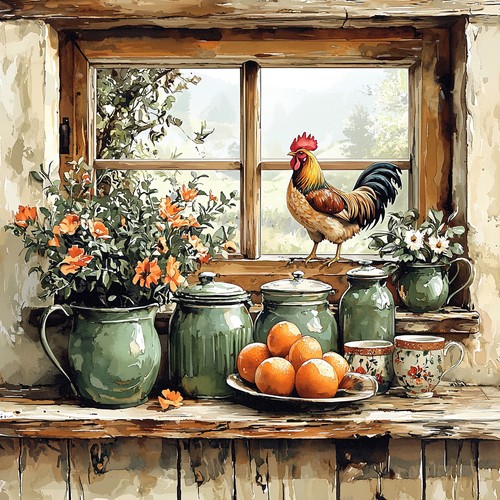 Dekobild küche fenster - dekobild,