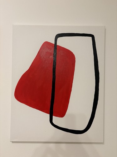 Malerei abstrakt rot - malerei,