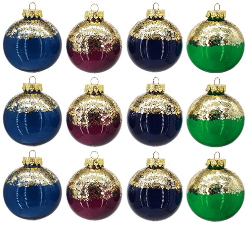 Weihnachtskugeln 12er set - 12er,