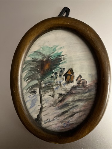 Aquarell gemälde signiert - gemälde, a
