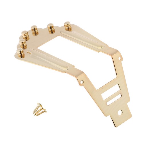 Gold string guitar - 6, tailpiece
