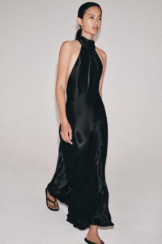 Zara abendkleid schwarz mit - zara,