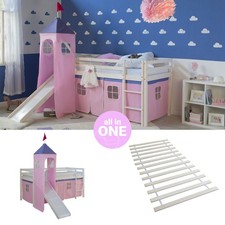 Hochbett 90x200 kinderbett mit - hochbett,