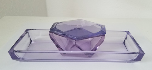 Art deco glasschale ablage - -,