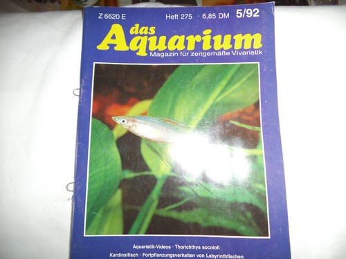 Zeitschrift das aquarium - das,