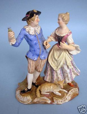 Meissen figur gärtner gruppe - meissen,