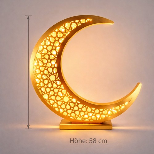 Großer ramadan halbmond - ramadan, deko