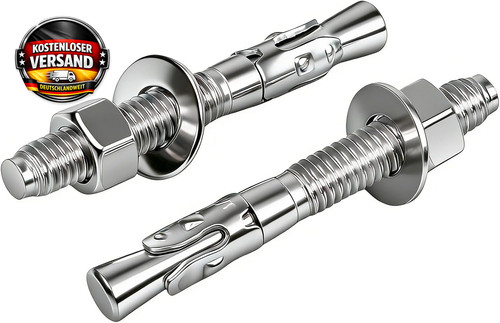 Schwerlastanker edelstahl - m8,