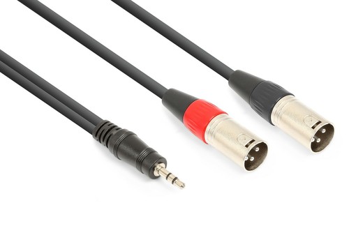 Vonyx adapterkabel xlr male - adapterkabel, 2x