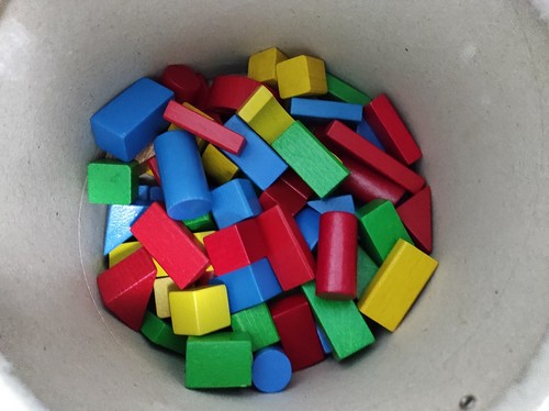 Holzbausteine heros bunt - holzbausteine,