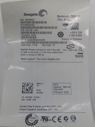 Seagate st31500341as hdd - seagate,