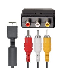 AV-Kabel + Scart Adapter TV-Anschluss 📺✅ für PlayStation 2 / PS2 (NEU)