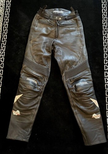 Damen leder mororradhose - damen,