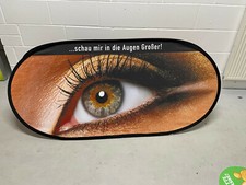 disquick Beachflag Popup Werbebanner Bande 200x90cm doppelseitig Fiberglas+Stoff