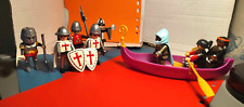 Playmobil Ritter Knight 8 Figuren Kreuzritter Crusader treffen Sarazenen m. Boot