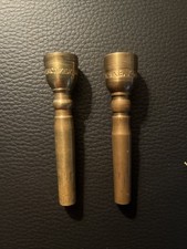 J Monke Köln Mundstückaufsatz (2x) Trompete Messing Antik
