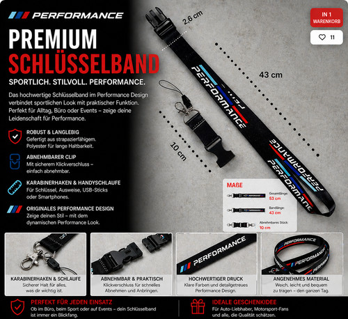 Performance schlüsselband - schlüsselband, /