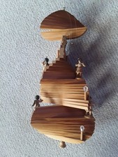 Weihnachten Erzgebirge, Treppe mit Engeln zum aufhängen,Dachbodenfund