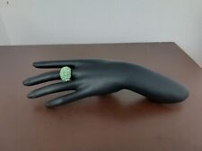 ☆☆Jenny Elvers Parvé-Ring mit hellgrünen Swarovski-Kristallen Gr. 18, neu!☆☆