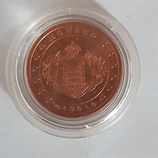 Euromünzen Monaco 2001, 1 Cent