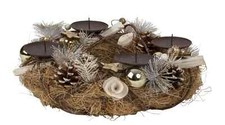 Weihnachtlicher adventskranz - weihnachtlicher,