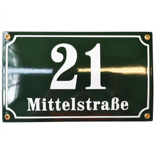 Hausnummer emaille 15x25 - hausnummer,