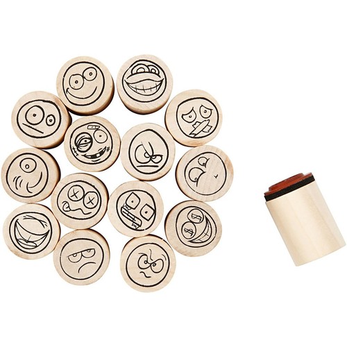 Stempel set smiley stück - smiley,,