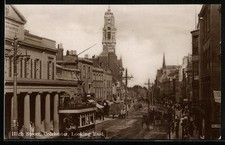 Ansichtskarte Colchester, High Street Looking East, Strassenbahn 